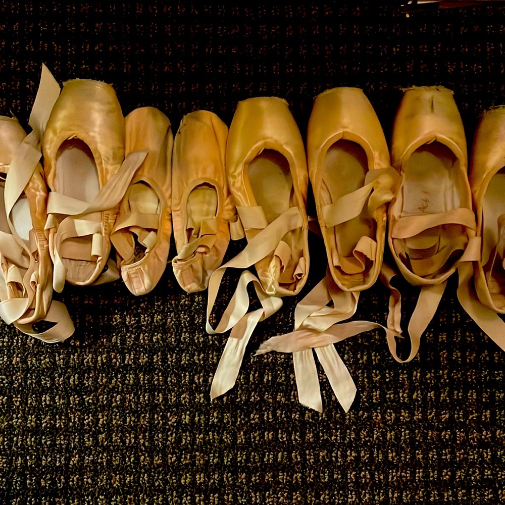 Bundle of used pointe/ballet slippers